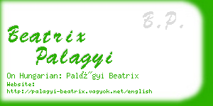 beatrix palagyi business card